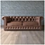 Elegant Chesterfield Sofa Set 3D model small image 2