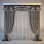 Elegant Curtain with Lambrequin 3D model small image 1