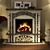 Nouveau Marble Fireplace 3D model small image 3