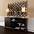 Versatile Dresser Set with Lamps 3D model small image 1