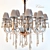 Elegant 18-Light Chiaro Daniel Chandelier 3D model small image 1