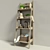 "Provence Inspired Shelving - H1600mm, L570mm, B450mm 3D model small image 1