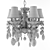 Crystal Lux Siena SP6: Elegant Gold Chandelier 3D model small image 2