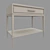Luxurious Malibu Nightstand by Marge Carson 3D model small image 2