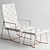 Syrma Chair & Ottoman Set 3D model small image 1