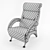 Dondolo 9-k Armchair: Stylish, Comfortable, and Lightweight 3D model small image 3