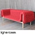 Sleek Wave: Low Back Sofa 3D model small image 1