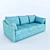 Convertible Sofa Moon 111 3D model small image 1