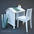 Catalina House Desk: Perfect Study Space 3D model small image 1
