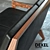 Elegant Boomerang Love Sofa 3D model small image 2