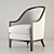 Luxury Ralph Lauren Mayfair Chair 3D model small image 2