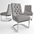 Contemporary Hoxton Dining Chair 3D model small image 1