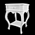 Provençal Style Bedside Table 3D model small image 2