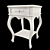 Provençal Style Bedside Table 3D model small image 3