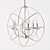 Loftdesign 683 - Metal 6-Light Chandelier 3D model small image 1