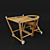 Vintage Czech Children's Table-Chair 3D model small image 2