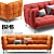Title: HUSK Sofa by B&B Italia 3D model small image 1