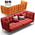 Title: HUSK Sofa by B&B Italia 3D model small image 3