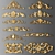 Elegant Embossed Ornament Set 3D model small image 1