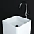 FLAMINIA Monowash MW40C: Stylish Floor Standing Sink 3D model small image 2