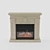 Cozy Ambiance: Real Flame Kellie Fireplace 3D model small image 1