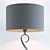 Sculptural Steel Carter Table Lamp 3D model small image 3