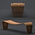 Australian Tribal Plywood Bench | Dusko Lapcevic 3D model small image 1