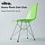 Modern Eames Plastic DSR Chair 3D model small image 1