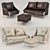 Elegant Armchairs and Sofas- Alexandra Coleccion 3D model small image 1