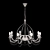 Elegant Bianco Antico Chandelier 3D model small image 1