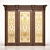 Classic Stained Glass Door 3D model small image 1