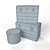 Antique Chests and Hat Stand 3D model small image 2