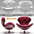 Jetsons Armchair: Futuristic Comfort 3D model small image 2
