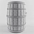 Vintage Barrel: Authentic Rustic Charm 3D model small image 3