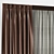 Silk Blinds with Triple Pleat Design 3D model small image 2