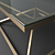 Geometric Glass Coffee Table 3D model small image 3