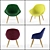 Modern Comfort: HAY Chair 3D model small image 1