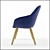 Modern Comfort: HAY Chair 3D model small image 2