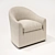 Meridiani Lennon Fit: Stylish & Removable Armchair 3D model small image 1