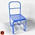 Elegant Ergonomic Sinusoid Chair 3D model small image 1