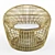 Nest Rattan Lounge Chair 3D model small image 2