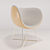 Elegant Velvet Armchair - Luxury Comfort 3D model small image 2