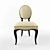Caracole Ladies Wood & Fabric Chair 3D model small image 1