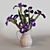 Iridescent Iris Bouquet 3D model small image 1
