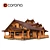 Rustic Chalet Retreat 3D model small image 1