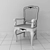 Chateau HPH0 Retro Chair & Tile by Codicer 95 3D model small image 2