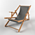 Elegant Graceful Deckchair 3D model small image 1