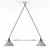 Cruby Double Pendant Light 3D model small image 2