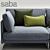 Saba Italia LIVINGSTON: Elegant Sofa and Chair 3D model small image 1