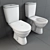 Elegant Rondo Toilet: Rosa's TM 3D model small image 2